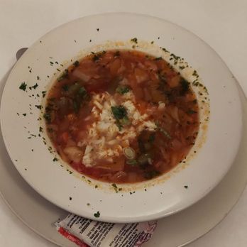 Angie's Seafood - Maryland Crab soup. Broth was wonderful.  Highly recommended. - Seafood Near Me - Baltimore, Maryland