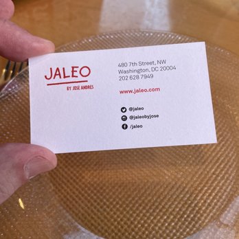 Jaleo - The card. - Spanish Near Me - Washington, DC, District of Columbia