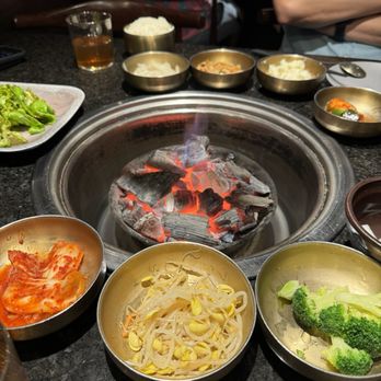 Koryo Kalbi Korean BBQ - They used charcoal to grill the meat. - Korean Near Me - Dallas, Texas