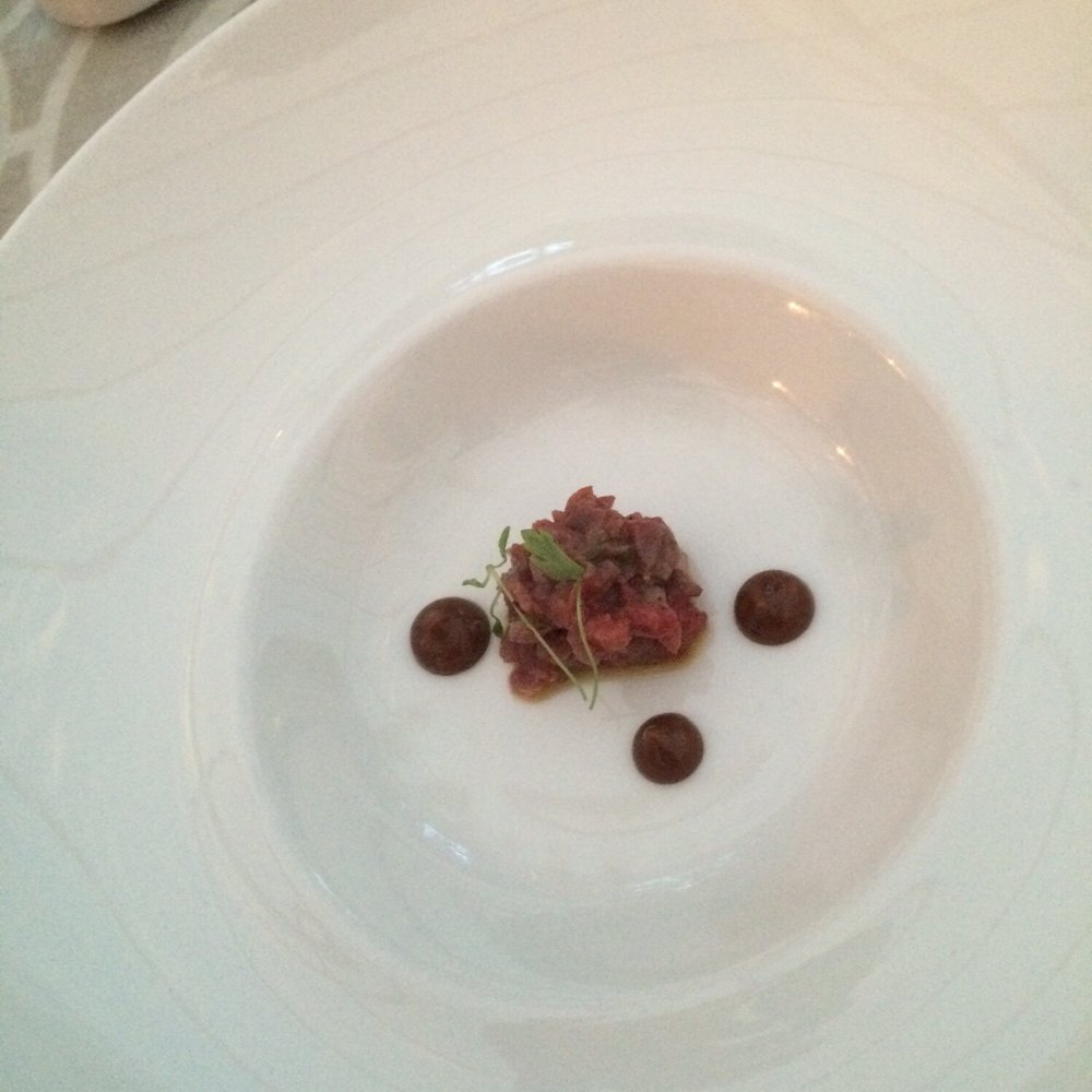 Suesey Street - Amuse-bouche / beef tartare with soy, amazing start to a meal - Modern European Near Me - Dublin, D