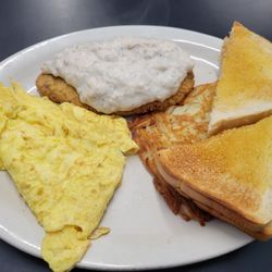 Windmill Cafe - Chicken fried steak and eggs