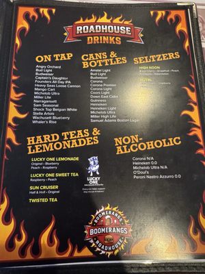 Menu photo 6 Boomerangs Roadhouse West Warwick, RI