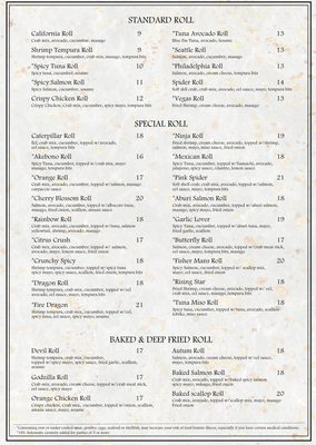 Menu photo 4 Akebono Japanese Cuisine Seattle, WA