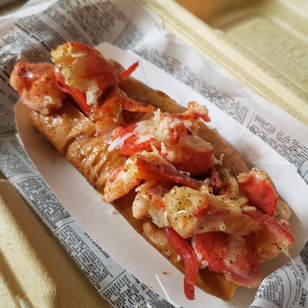 Lobster West - Boss style lobster roll heavy seasoning. - Seafood Near Me - Encinitas, California Lobster West - Boss style lobster roll heavy seasoning. - Seafood Near Me - Encinitas, California