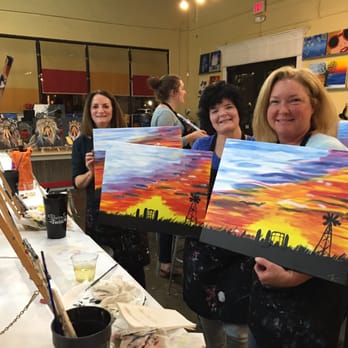 Painting with a Twist - A fun night celebrating Debbie! - Art Classes Near Me - Plano, Texas Painting with a Twist - A fun night celebrating Debbie! - Art Classes Near Me - Plano, Texas