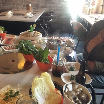Lao Pot - The plethora of extra veggies n mushrooms we ordered - Hot Pot Near Me - Madison Heights, Michigan