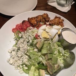 Chopped Cobb Salad (with no bacon and dressing on the side)