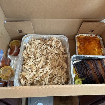 Slows To Go - The spread- Bbq Apple smoked chicken, Brisket. Mac N Cheese with sauce on the side - Barbeque Near Me - Detroit, Michigan Slows To Go - The spread- Bbq Apple smoked chicken, Brisket. Mac N Cheese with sauce on the side - Barbeque Near Me - Detroit, Michigan