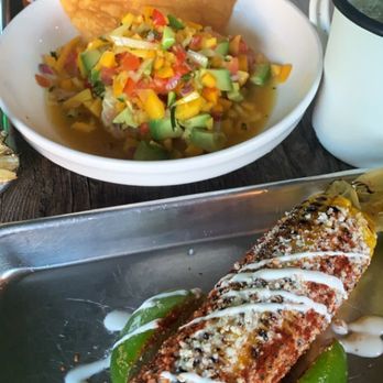 Taco Azul - Passionfruit Mango Shrimp Ceviche, Elote (mexican corn) - Mexican Near Me - Whitestone, New York Taco Azul - Passionfruit Mango Shrimp Ceviche, Elote (mexican corn) - Mexican Near Me - Whitestone, New York