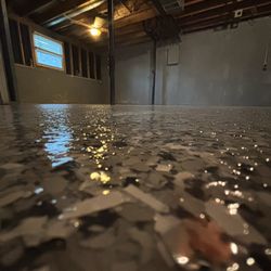 Gloss and Grit Epoxy - The texture and gloss of the floor