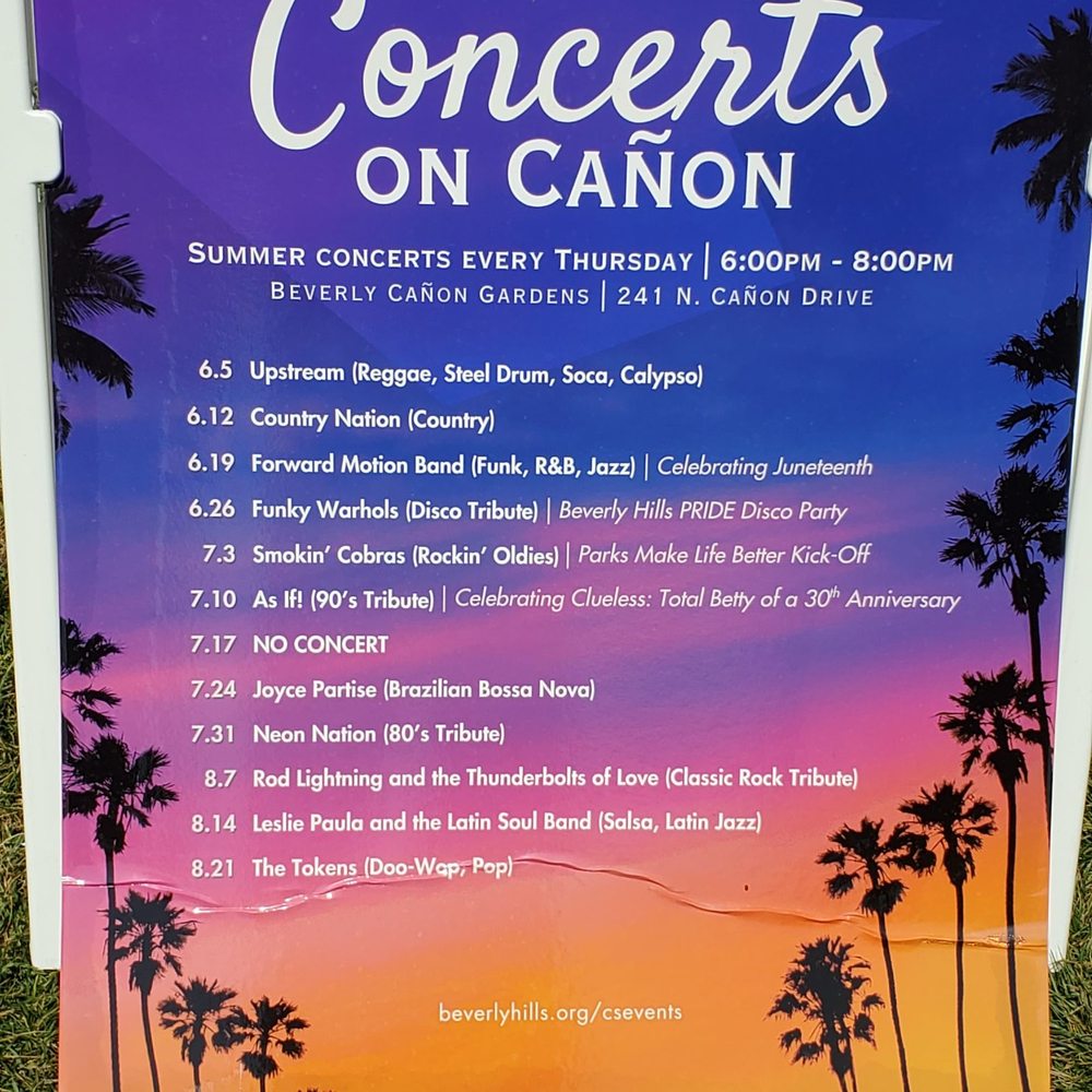 2025 Summer Music Calendar