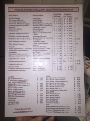 Menu photo 3 Frixium Florence, FI