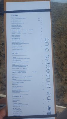 Menu photo 3 The Pineapple Club Newport, RI