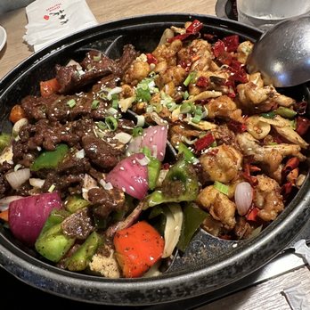 Good Harvest - Mix & Match dry hot pot $39.95 (Prime ribs black pepper sauce +$8 and Frog +$5) - Chinese Near Me - Doraville, Georgia Good Harvest - Mix & Match dry hot pot $39.95 (Prime ribs black pepper sauce +$8 and Frog +$5) - Chinese Near Me - Doraville, Georgia
