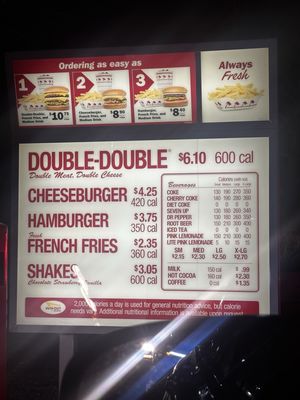 Menu photo 2 In-N-Out Burger Victorville, CA Menu photo 2 In-N-Out Burger Victorville, CA
