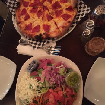 Plank 47 - Small pepperoni pizza and an Italian chopped salad - Pizza Near Me - Los Angeles, California Plank 47 - Small pepperoni pizza and an Italian chopped salad - Pizza Near Me - Los Angeles, California