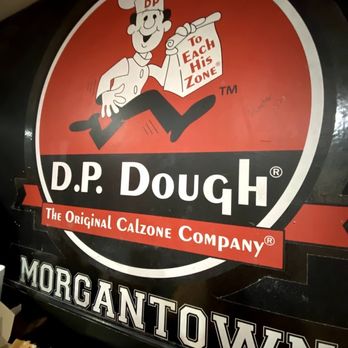 D.P.  Dough - a sign for the original calzone company - Fast Food Near Me - Morgantown, West Virginia