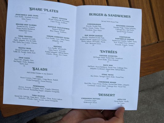 Menu photo 2 The Commoner Toronto, ON