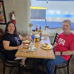 My husband and I enjoyed our breakfast.