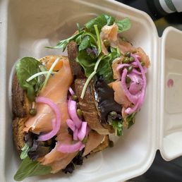 Salmon Lox Toast