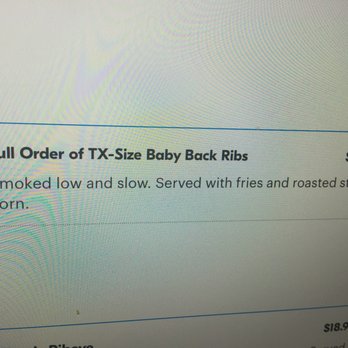 Chili's - Did not receive roasted corn with meal with full rack - Bars Near Me - Las Vegas, Nevada Chili's - Did not receive roasted corn with meal with full rack - Bars Near Me - Las Vegas, Nevada