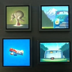 Framing & Art Centre - My four paintings after framing!