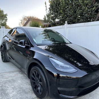 Sun Solutions Window Tinting - Tesla Y with Ceramic tint - Home Window Tinting Near Me Sun Solutions Window Tinting - Tesla Y with Ceramic tint - Home Window Tinting Near Me