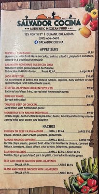 Menu photo 3 Salvador Cocina Durant, OK Menu photo 3 Salvador Cocina Durant, OK