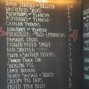 La Taberna - Menu Board (This is it, no paper menus available) - Spanish Near Me - Napa, California La Taberna - Menu Board (This is it, no paper menus available) - Spanish Near Me - Napa, California