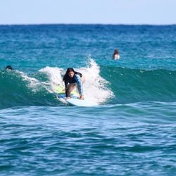 Hawaii Waves Surf School - On my 2nd day, Betty, a local surf photographer, was able to capture me catch a wave