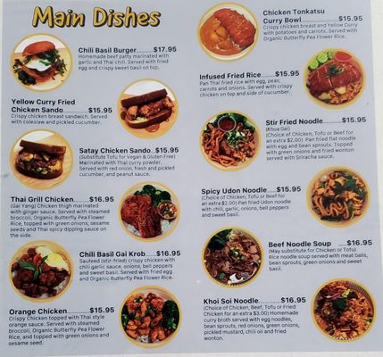 Menu photo 2 Infused Thai Fusion Kitchen Morro Bay, CA