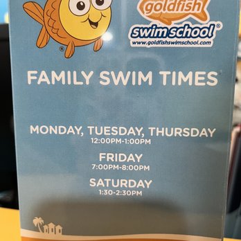 Goldfish Swim School - Plainfield - Family swim times are free for members on Monday, Tuesday, and Thursday. - Swimming Lessons/Schools Near Me - Plainfield, Illinois Goldfish Swim School - Plainfield - Family swim times are free for members on Monday, Tuesday, and Thursday. - Swimming Lessons/Schools Near Me - Plainfield, Illinois