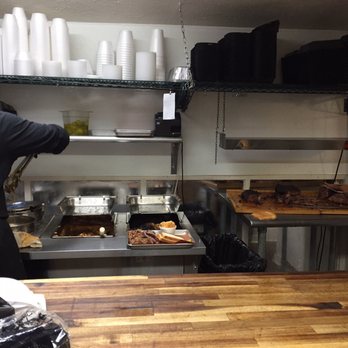 Butcher Paper BBQ - Behind the counter - Barbeque Near Me - Opelika, Alabama