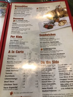Menu photo 4 El Charro Mexican Restaurant Somerset, KY Menu photo 4 El Charro Mexican Restaurant Somerset, KY