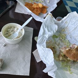 Big Block Sandwich Shop - Grinder and Macaroni salad.. very good... very tasty ..
