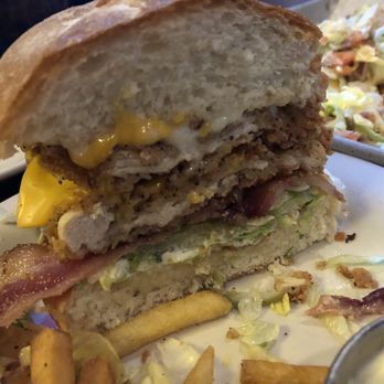 Pub 42 - Double foghorn chicken sandwich - lack of chicken, lots of breading - American Near Me - New Hope, Minnesota