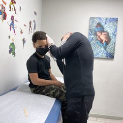 Care Pediatrics - Exam for my son. He has a dry cough.