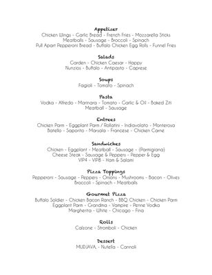 Menu photo 2 Nunzios Kitchen Sayreville, NJ Menu photo 2 Nunzios Kitchen Sayreville, NJ