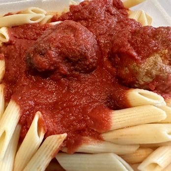 Dennison Yard - Penne w/meatballs-noodles overcooked - Pizza Near Me - Dennison, Ohio Dennison Yard - Penne w/meatballs-noodles overcooked - Pizza Near Me - Dennison, Ohio