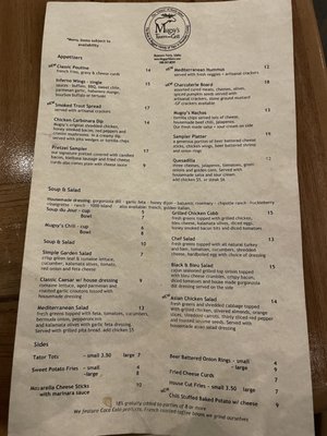 Menu photo 2 Mugsy's Tavern & Grill Bonners Ferry, ID Menu photo 2 Mugsy's Tavern & Grill Bonners Ferry, ID