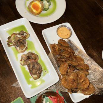Pint + Jigger - Mushroom Toast and Scotch Egg - Beer Bar Near Me - Honolulu, Hawaii Pint + Jigger - Mushroom Toast and Scotch Egg - Beer Bar Near Me - Honolulu, Hawaii