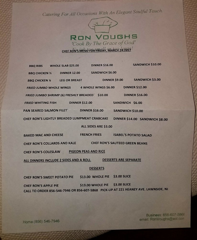 RON VOUGHS Updated August 2024 221 Heaney Ave, Lawnside, New Jersey