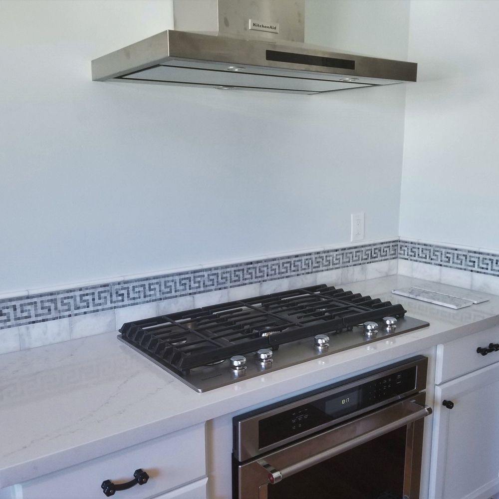 JM Custom Tile and Stone - Small corner of the new kitchen highlighting the backsplash. - Flooring Near Me - Riverside, California JM Custom Tile and Stone - Small corner of the new kitchen highlighting the backsplash. - Flooring Near Me - Riverside, California