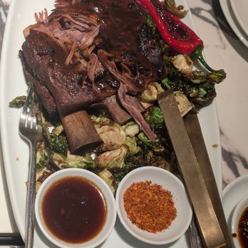 Panda Inn - Chargrilled beef rib and brussel sprouts Chili flakes really good, has toasted sesame seed and curry powder - Chinese Near Me - Pasadena, California Panda Inn - Chargrilled beef rib and brussel sprouts Chili flakes really good, has toasted sesame seed and curry powder - Chinese Near Me - Pasadena, California