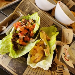 Redemption Bar And Grill - Carne Asada and shrimp Street tacos
