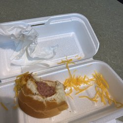 The Wacked Out - This is the chili cheese hotdog. I got it :30 ago. It's so good I pretty much inhaled it.
