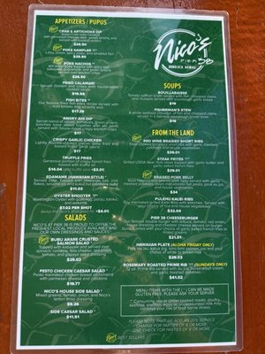 Menu photo 5 Nico's Pier 38 Honolulu, HI Menu photo 5 Nico's Pier 38 Honolulu, HI