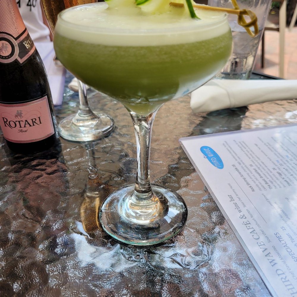 Third Wave Cafe - Cucumber Martini - Creperies Near Me - New Smyrna Beach, Florida