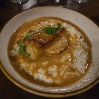 Powerhouse Eatery - Pan seared Chilean sea bass with citrus buerre blanc over risotto - Bars Near Me - White Haven, Pennsylvania Powerhouse Eatery - Pan seared Chilean sea bass with citrus buerre blanc over risotto - Bars Near Me - White Haven, Pennsylvania
