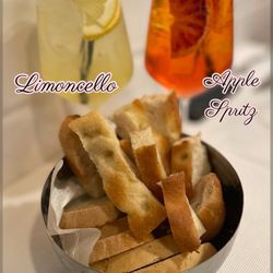 Trattoria Dalloste - We drank the drinks which were very refreshing but did not eat the bread. Saved room for more meat